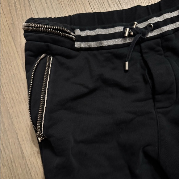 Men’s Balmain silver zipper black sweatpants - Picture 3 of 6